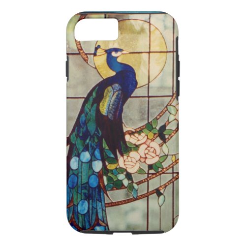 Beautiful Stained Glass Peacock iPhone 87 Case