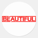 Beautiful Stamp Classic Round Sticker