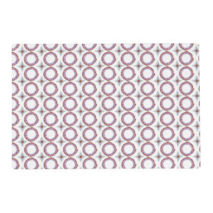 Beautiful star circular pink motif monogram placemat