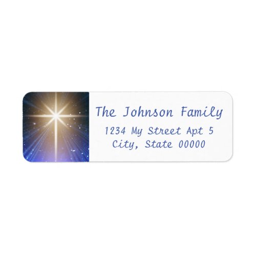 Beautiful Star of Bethlehem Address Labels