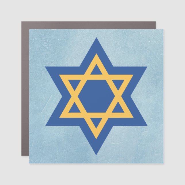 Beautiful Star of David Car Magnet (Front)