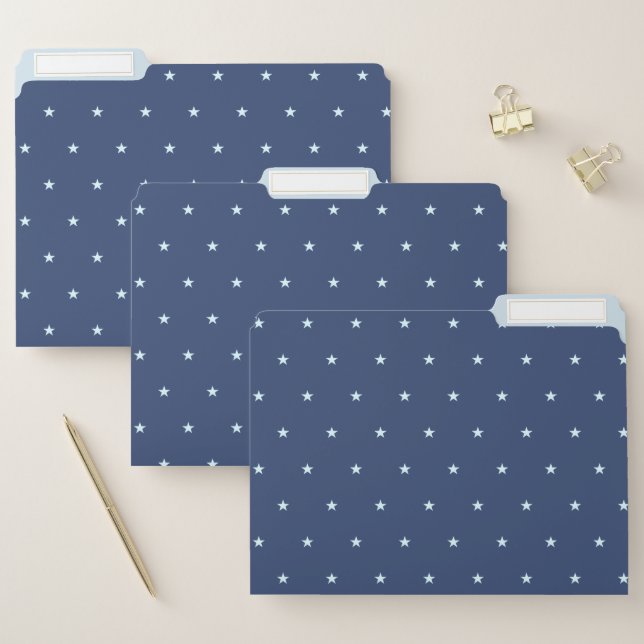 Beautiful Star Pattern File Folder (Set)