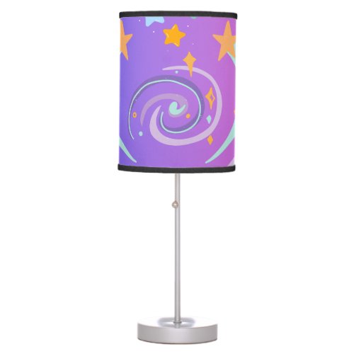 beautiful stars and heart table lamp