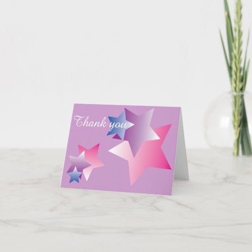 Beautiful Stars Simple Expressions Thank You Card