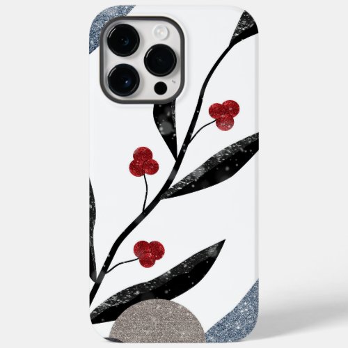 Beautiful Stem with Red Berries  Black Leaves  Case_Mate iPhone 14 Pro Max Case