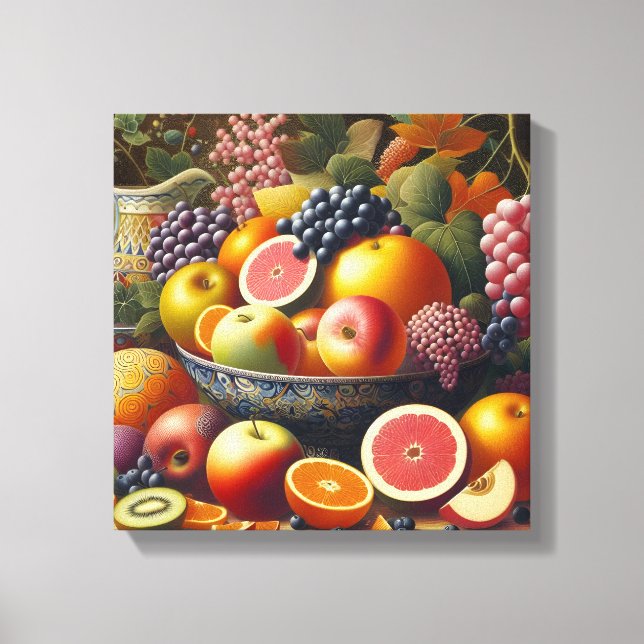 Beautiful Still life Fruits Painting canvas Arts (Front)