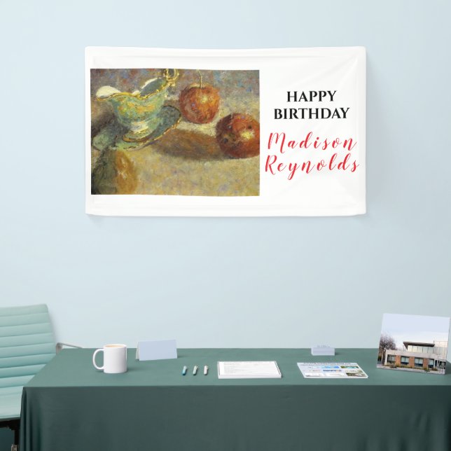 Beautiful Still Life with Antique and Fruit Banner (Tradeshow)