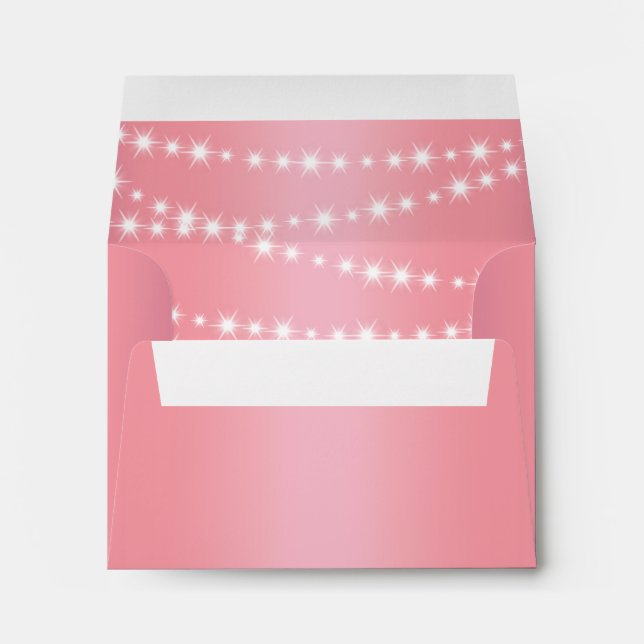 Beautiful String Lights RSVP Envelope (Back (Bottom))