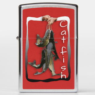 Beautiful Stringer of Catfish Fishing Zippo Lighter
