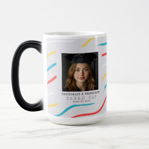 Beautiful Stripe Pattern Boys Graduation Gift Color Morph Mug
