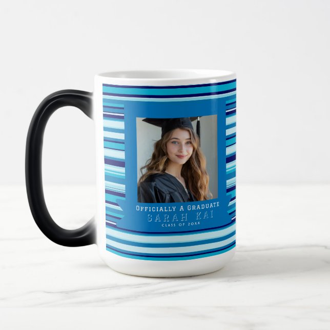 Beautiful Stripe Pattern Certified Nurse Color Morph Mug (Left)