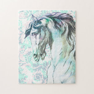 Beautiful Strong Artsy Style Horse Art Puzzle