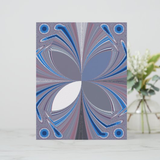 Beautiful stunning Butterfly soft blue colors Art (Standing Front)