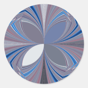 Beautiful stunning Butterfly soft blue colors Art Classic Round Sticker
