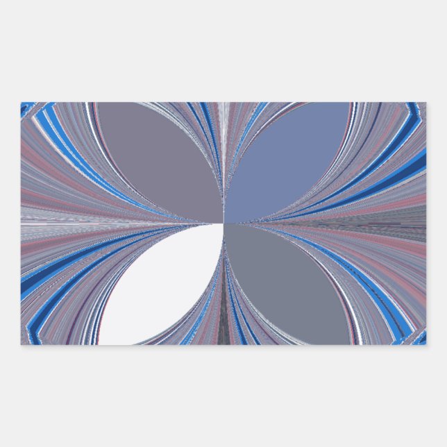 Beautiful stunning  Butterfly soft blue colors Art Rectangular Sticker (Front)