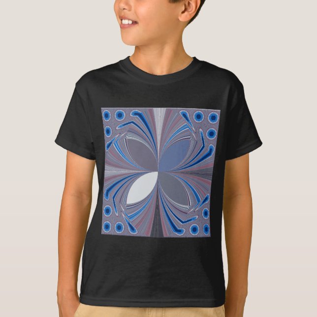 Beautiful stunning  Butterfly soft blue colors Art T-Shirt (Front)