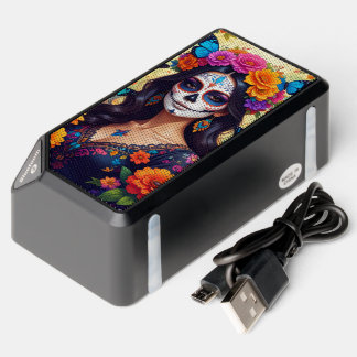 Beautiful Sugar Skull Bluetooth Speaker