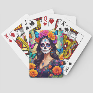 Beautiful Sugar Skull Classic Playing Cards