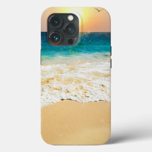 Beautiful Summer Beach Sunset Photo iPhone 13 Pro Case