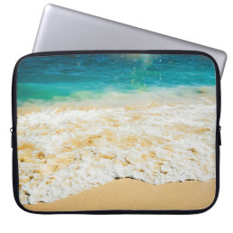 Beautiful Summer Beach Sunset Photo Laptop Sleeve