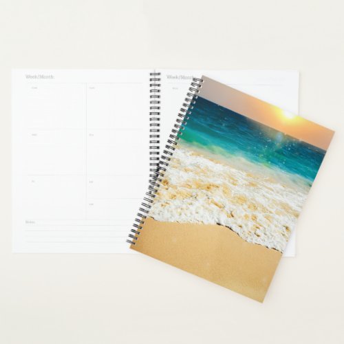Beautiful Summer Beach Sunset Photo Planner