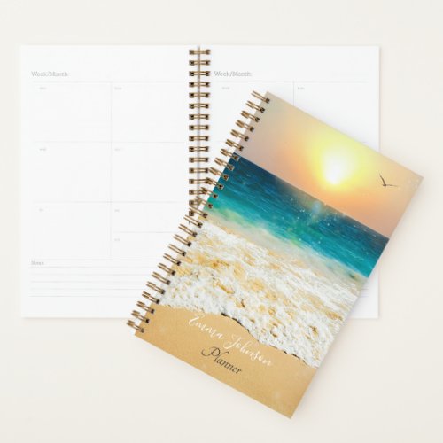 Beautiful Summer Beach Sunset Photo Planner