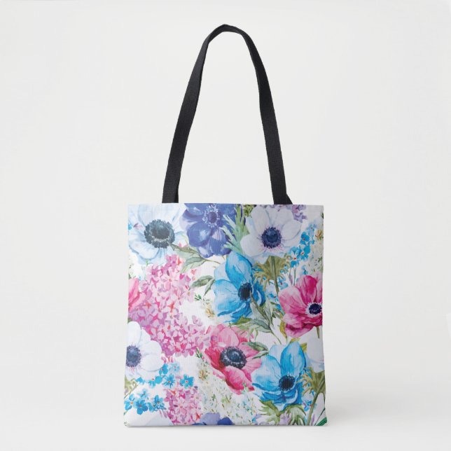 Beautiful Summer Floral Pattern | Tote Bag (Front)