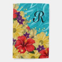 Beautiful Summer Flowers Personalized Garden Flag
