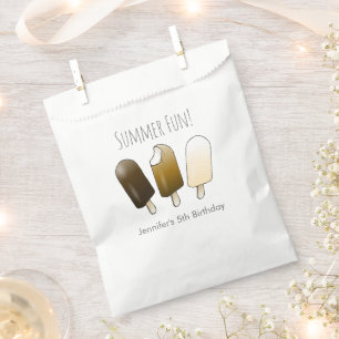 Beautiful Summer Fun Ice Creams Favor Bag