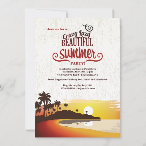 Beautiful Summer Invitation