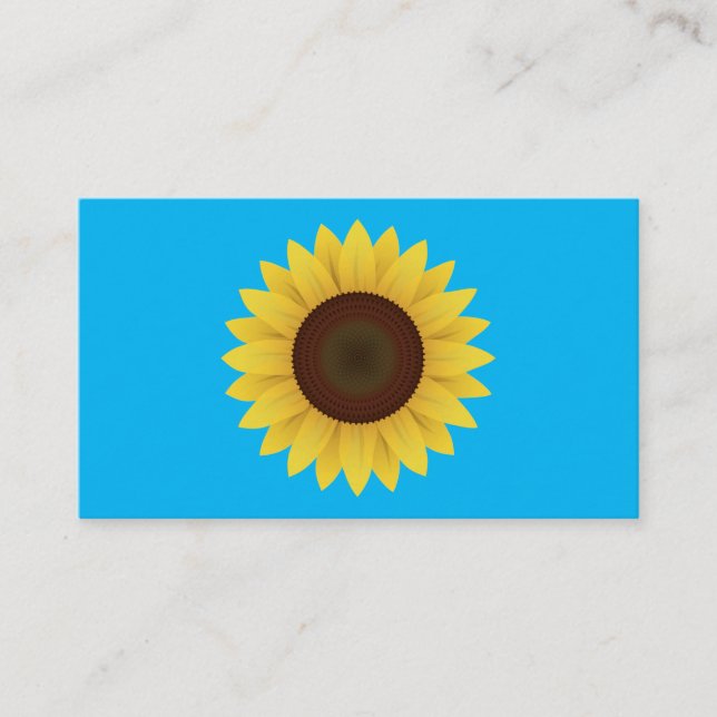 Beautiful Summer Sunflower  Business Card (Front)