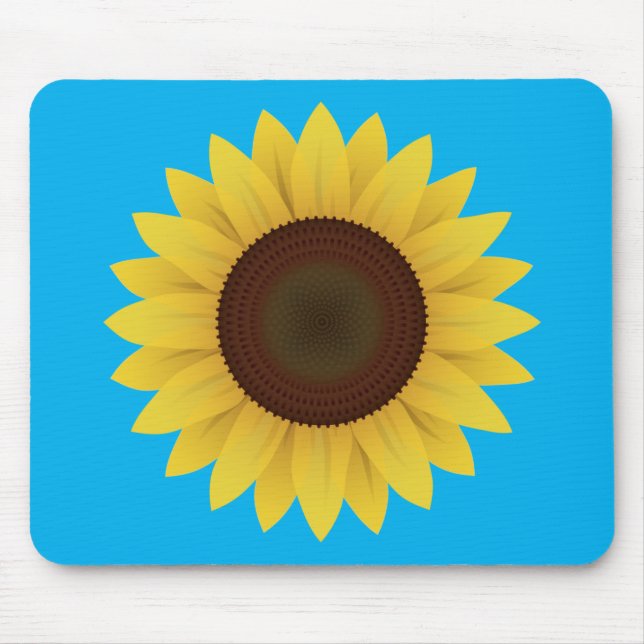 Beautiful Summer Sunflower Mouse Pad (Front)