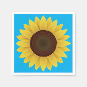 Beautiful Summer Sunflower Napkins