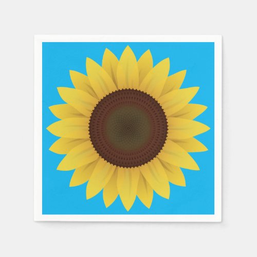 Beautiful Summer Sunflower Napkins
