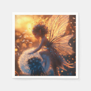 Beautiful Sun Fairy with Dandelion Napkins