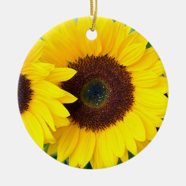 Beautiful sunflower christmas ornament (Front)