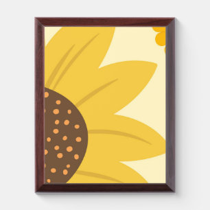 Beautiful Sunflower Design Award Plaque