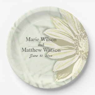 Beautiful Sunflower Floral design Paper Plates