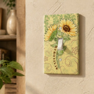 Beautiful Sunflower Light Switch Cover