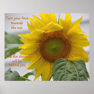 Beautiful Sunflower Motivational Poster