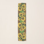 Beautiful Sunflower Oblong Chiffon Scarf 10"x45"<br><div class="desc">Dress up our athleisure and yoga wear fwith this beautiful chiffon scarf! Couple it with the tank top and a blue jean jacket and you'll be styling it up in no time at all. The design is visible from both sides. Be sure to hand wash and lay flat to dry....</div>