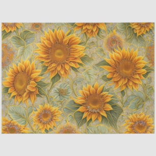 Beautiful Sunflower Popular Collection Tissue Paper