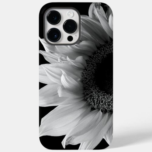 Beautiful Sunflower Portrait in Black and White Case_Mate iPhone 14 Pro Max Case