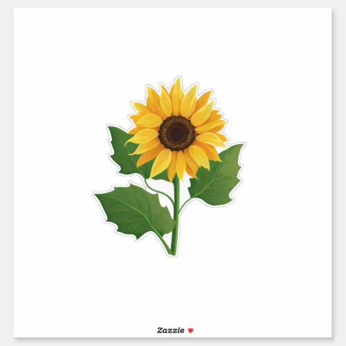 Beautiful Sunflower Sticker