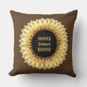 Beautiful Sunflower Throw Pillow