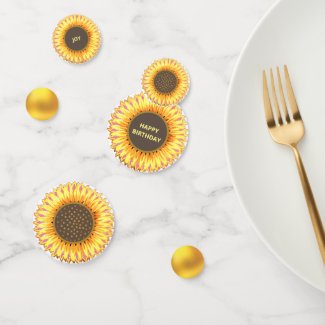 Beautiful Sunflowers & Gold
