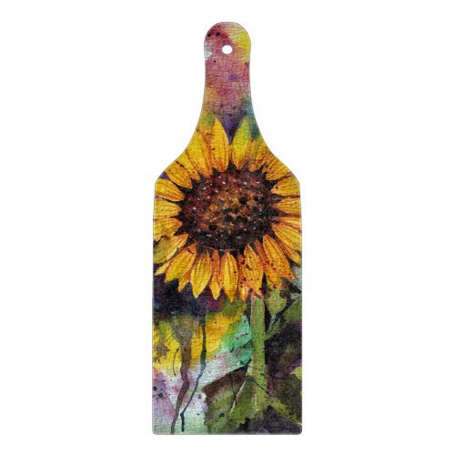 Beautiful Sunflowers In Watercolor  Cutting Board