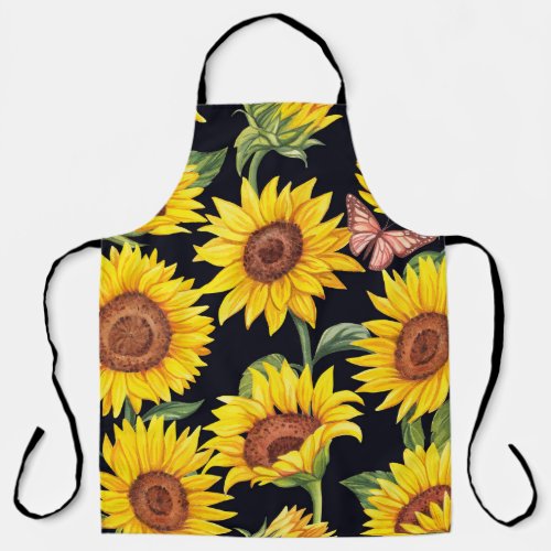 Beautiful Sunflowers pattern Apron