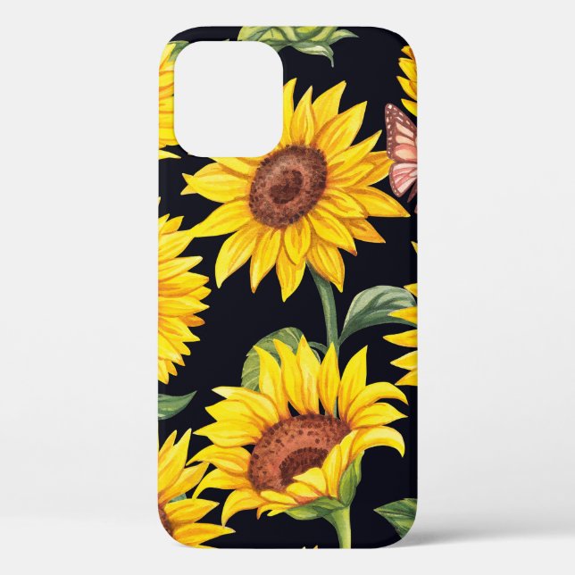 Beautiful Sunflowers pattern Case-Mate iPhone Case (Back)
