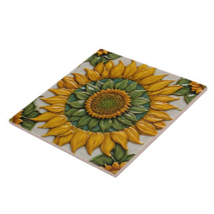 Beautiful Sunflowers Popular Collection Ceramic Tile